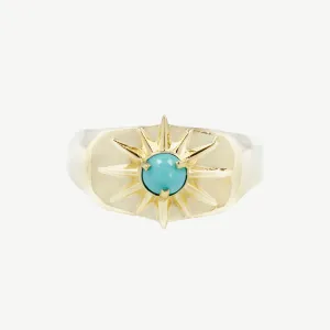 Starburst Signet in Turquoise