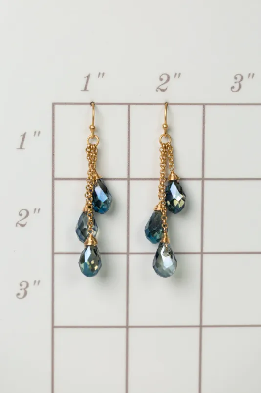 Starry Night Tassel Earrings