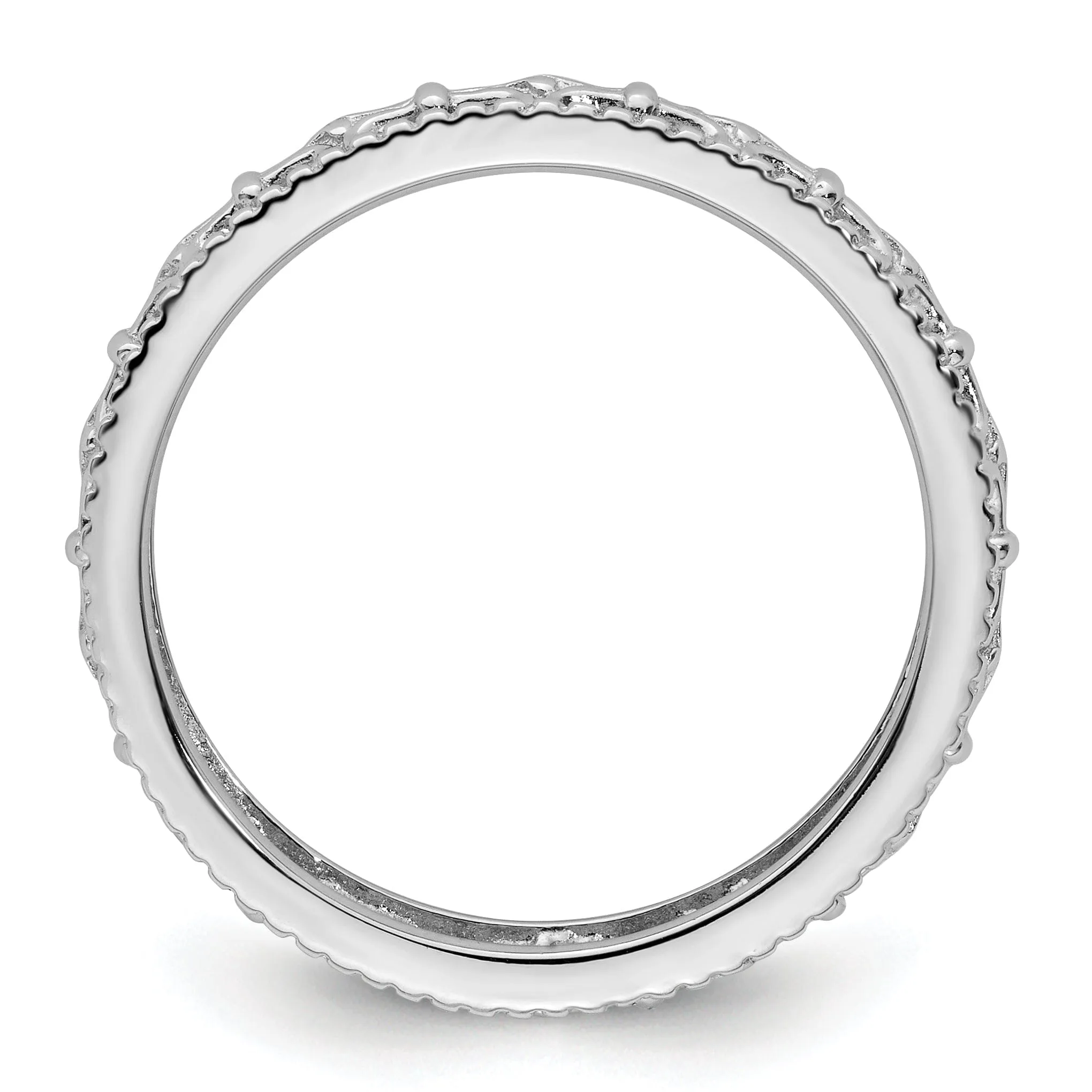 Sterling Silver Polished Fleur De Lis Ring