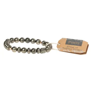 Stone Stacking Bracelet: Pyrite