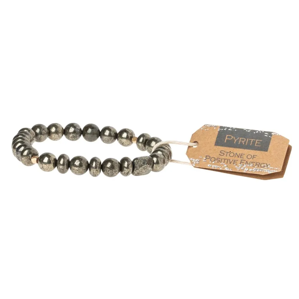 Stone Stacking Bracelet: Pyrite