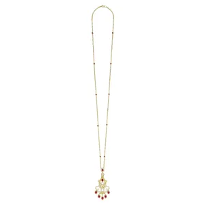 Studio 18K Gold Ruby and Diamond Chandelier Necklace