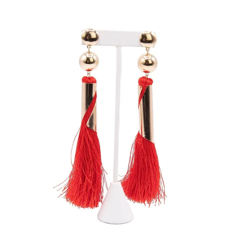 Swept Up Tassel Earrings (8 Colors)