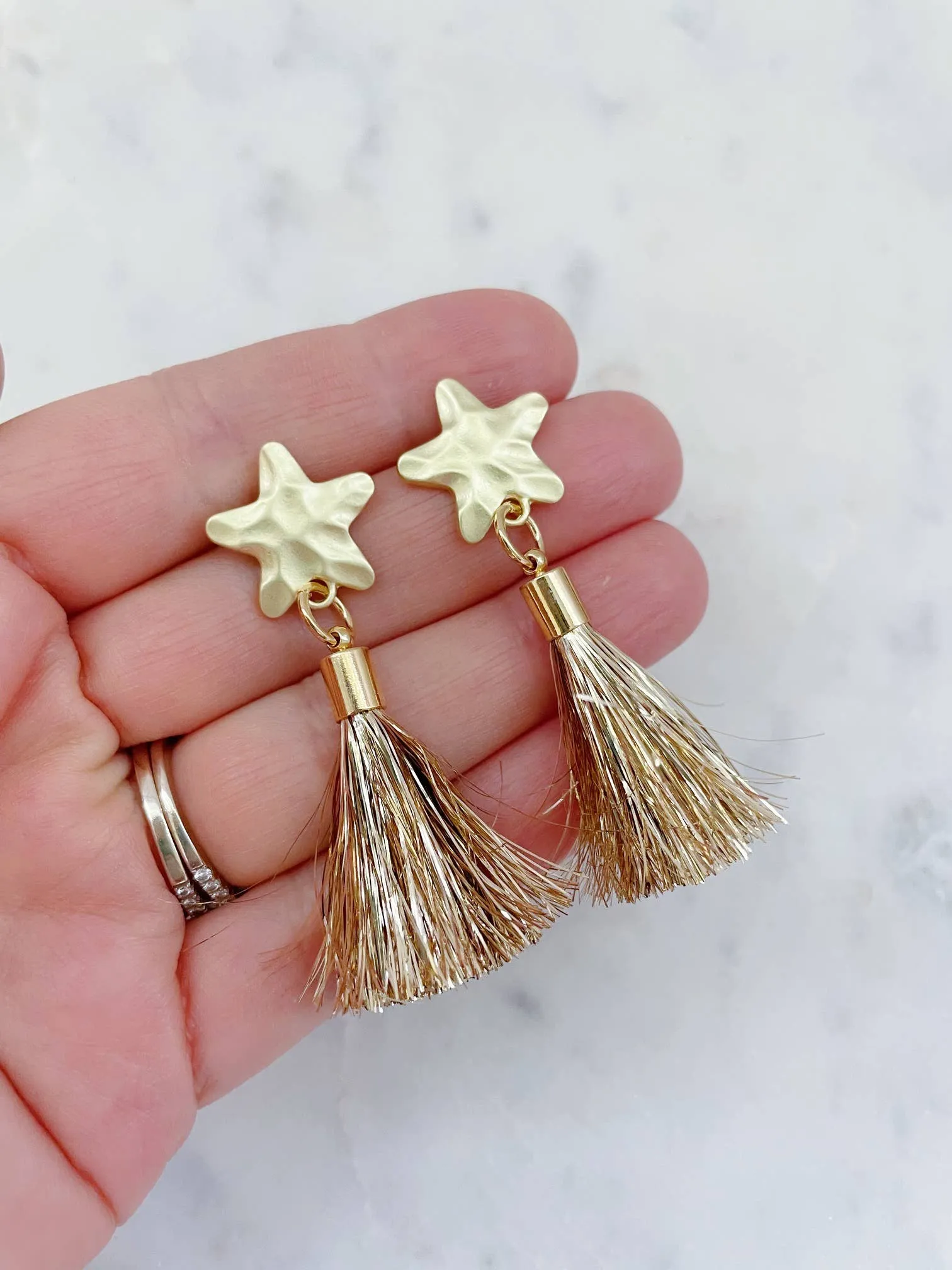 Tassel Star Earrings Earrings