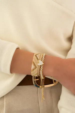 Tassel Woven Bracelet   Earrings