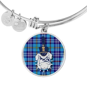The Citadel, Spike / Tartan, Custom Engravable Bangle Bracelet