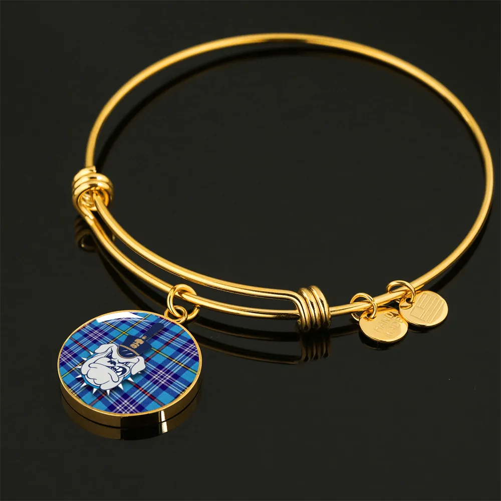 The Citadel, Spike / Tartan, Custom Engravable Bangle Bracelet