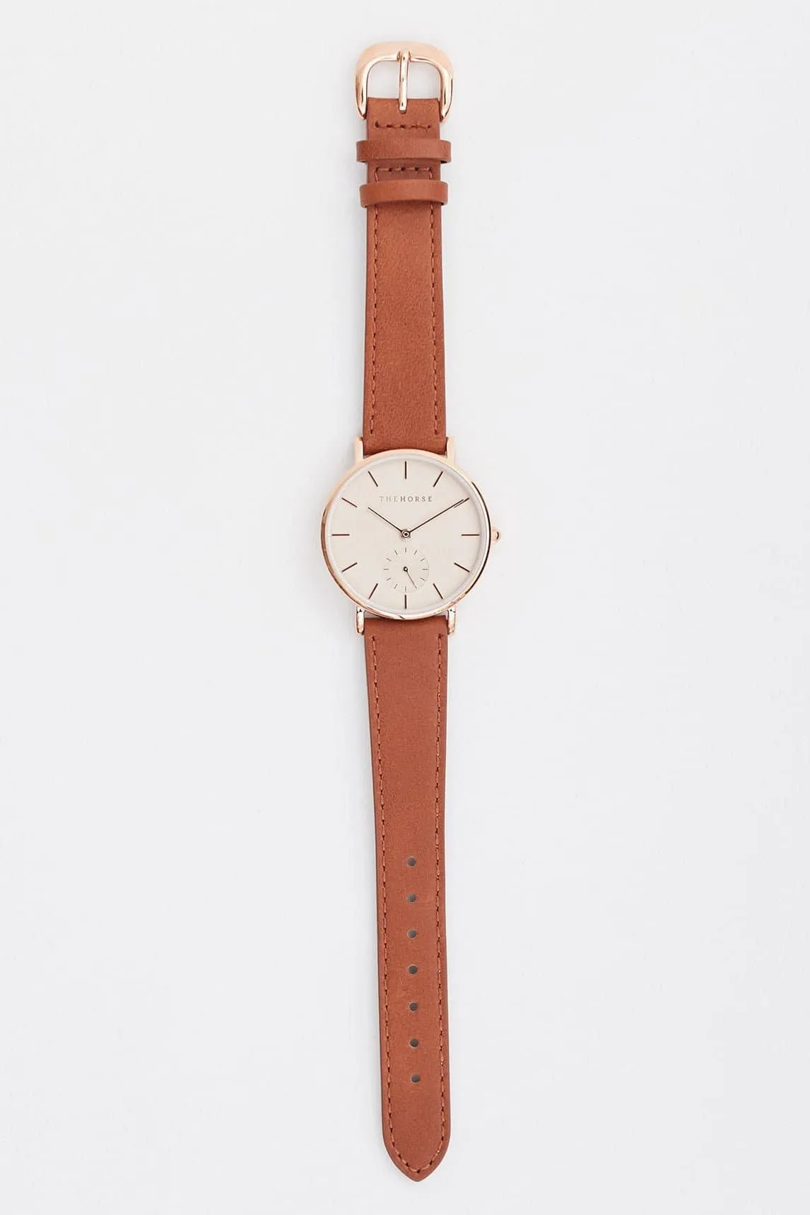 THE HORSE CLASSIC MINI ORIGINAL WATCH - TAN/ROSE GOLD