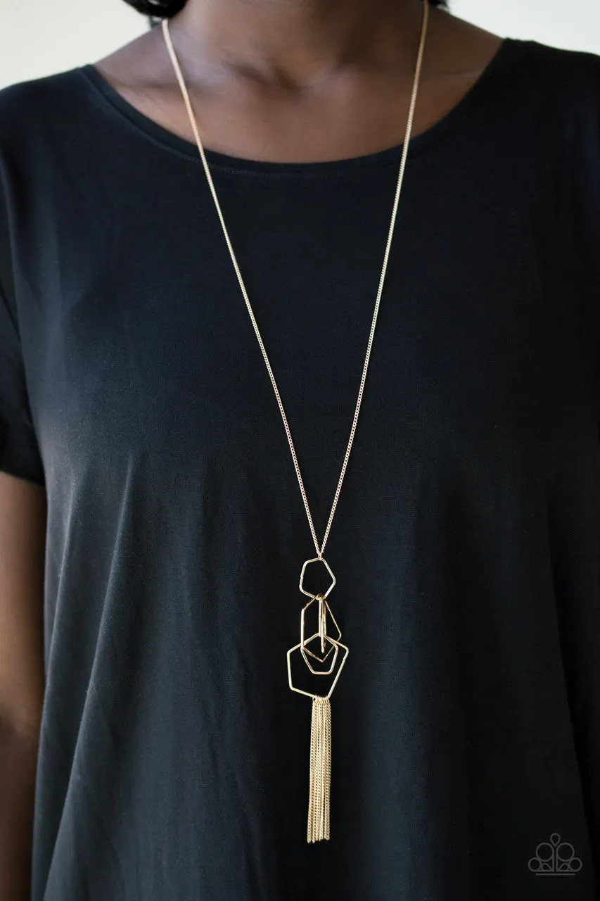 The Penthouse Gold Paparazzi Necklace