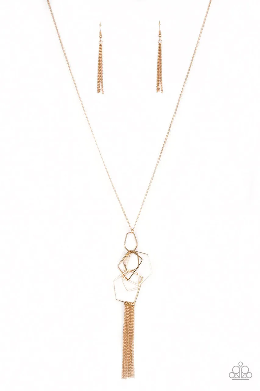 The Penthouse Gold Paparazzi Necklace