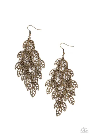 The Shakedown Brass Paparazzi Earrings