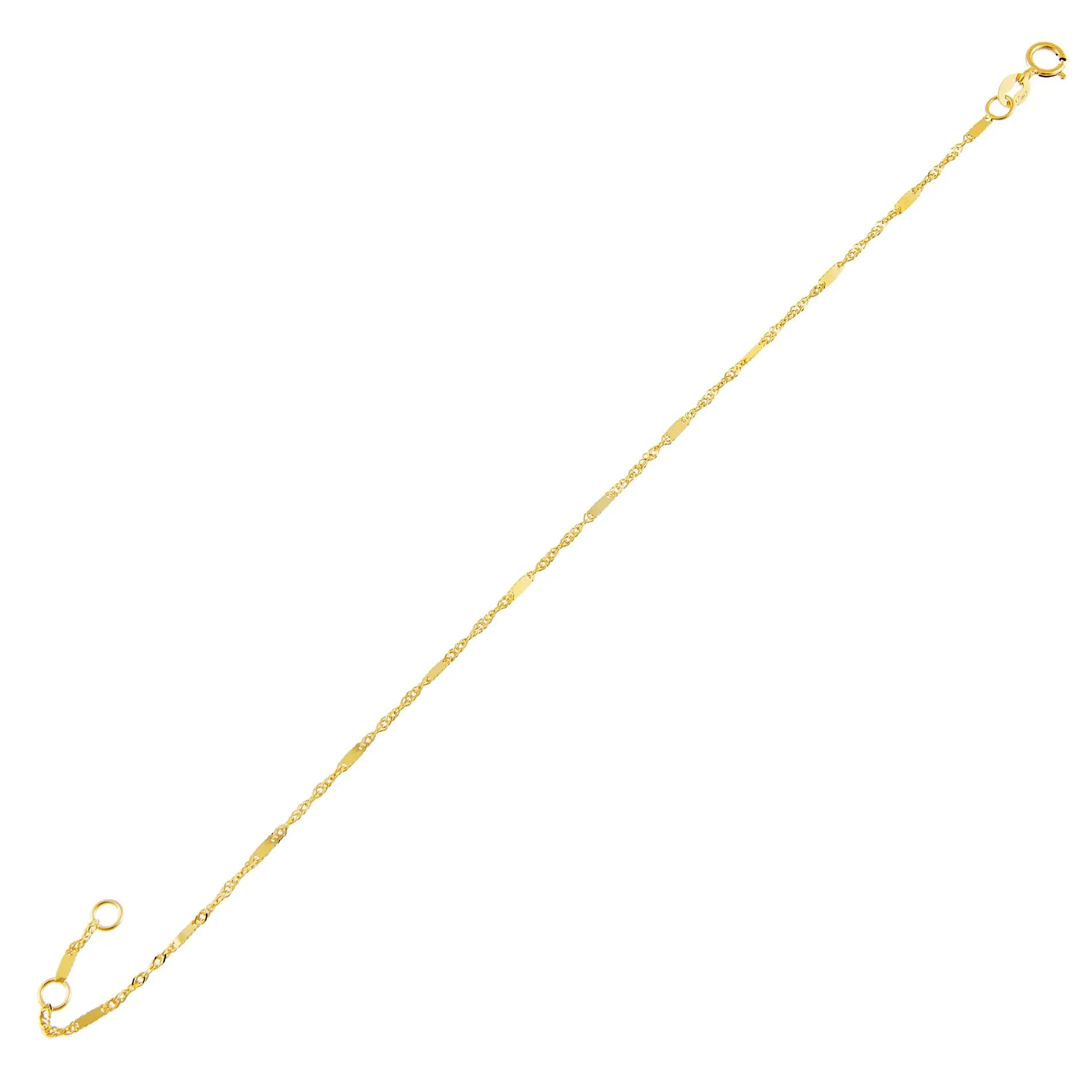 Thin Bars X Singapore Bracelet 14K
