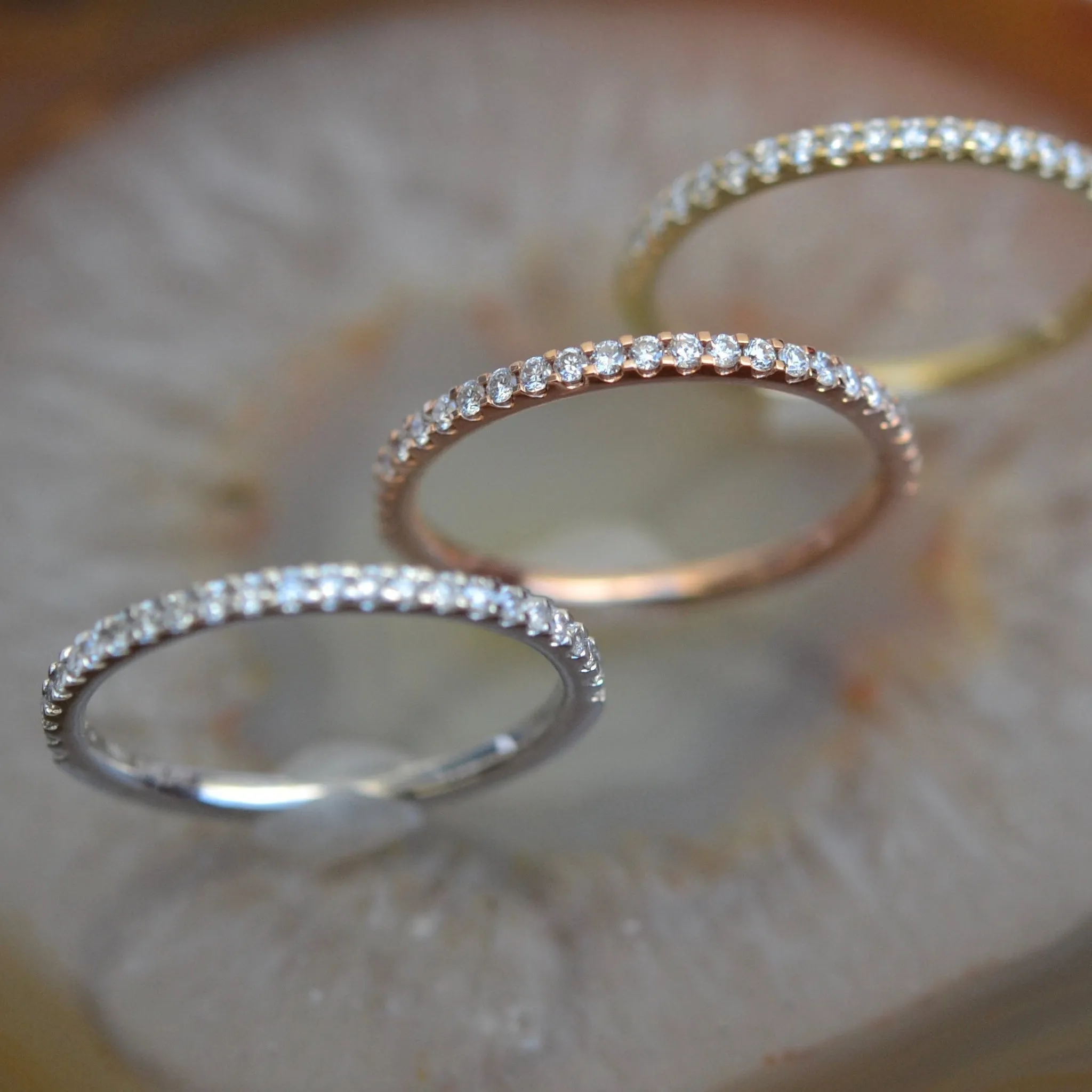Thin Diamond Stackable Band