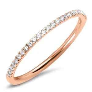 Thin Diamond Stackable Band