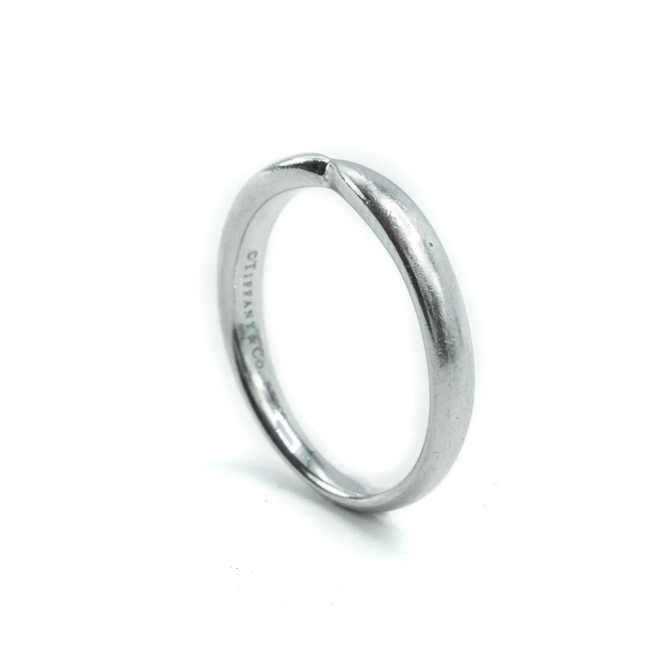 Tiffany & Co Harmony Platinum 3mm Wedding Band Ring Size : L (5 1/2)