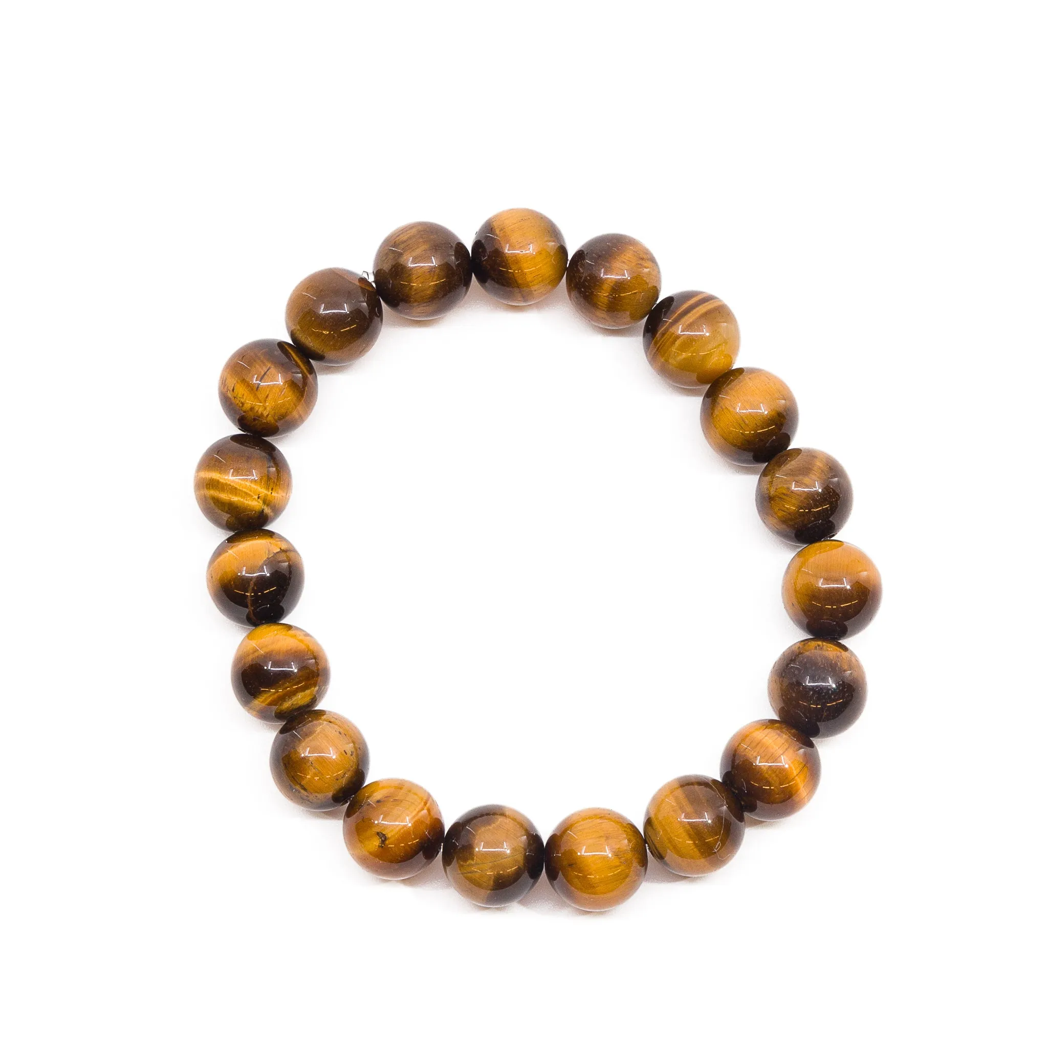 Tigers Eye 10mm Beaded Bracelet