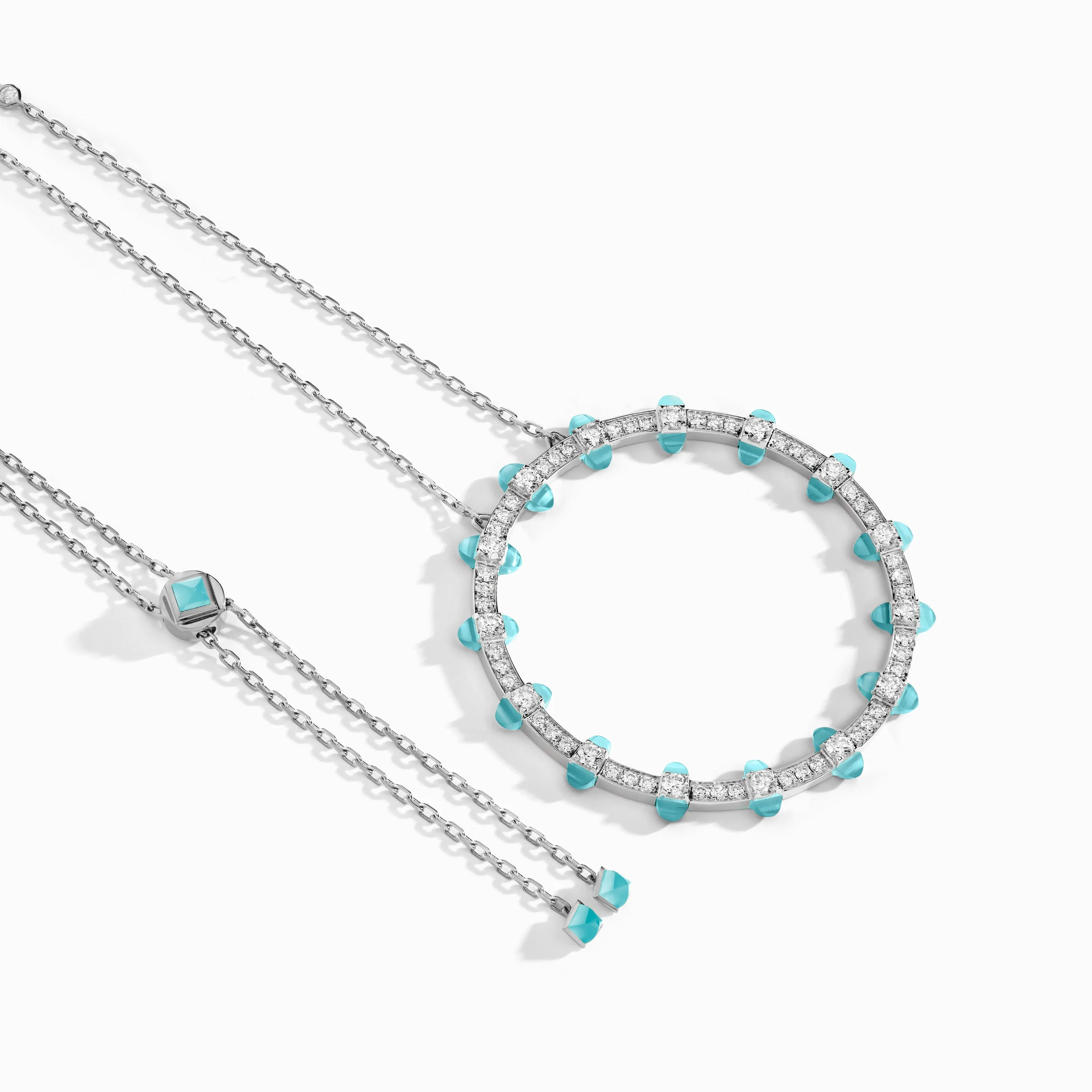 Tip-Top Diamond Halo Necklace