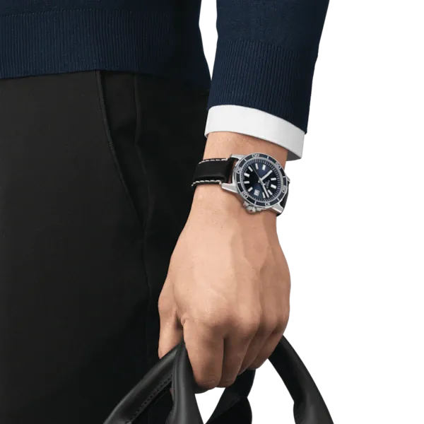 TISSOT SUPERSPORT GENT BLUE ON LEATHER