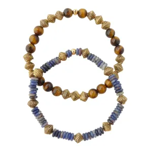 Tranquility stone bracelet set