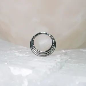 Triple Stacked Clicker Ring