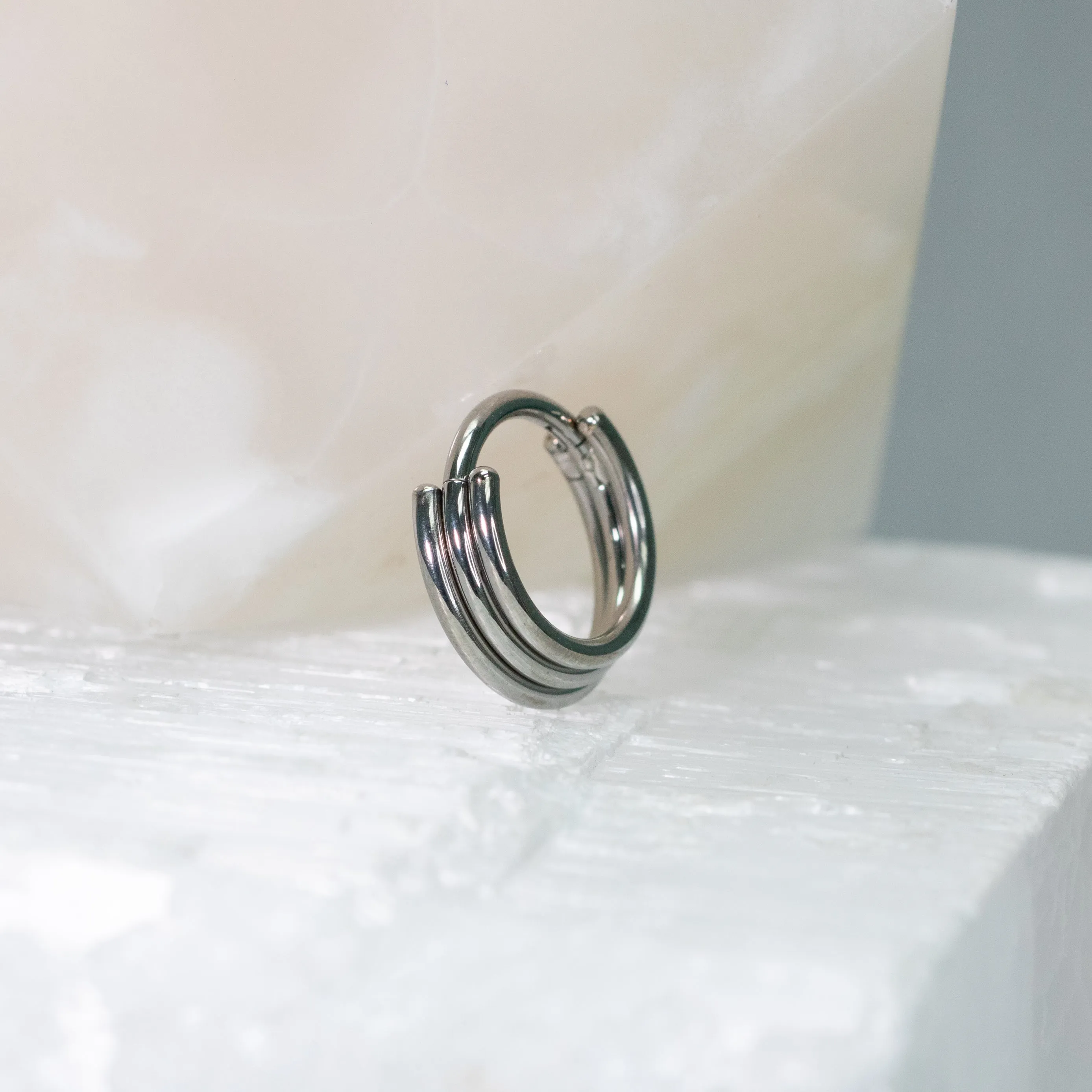 Triple Stacked Clicker Ring