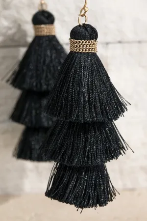 Triple Tier Tassel Earring