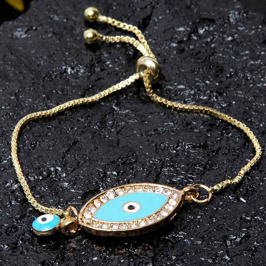 Turkish Evil Eye Golden Bracelet