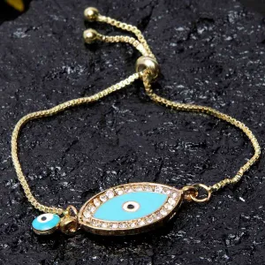 Turkish Evil Eye Golden Bracelet