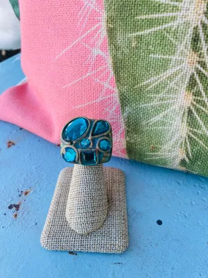 Turquoise Resin Ring