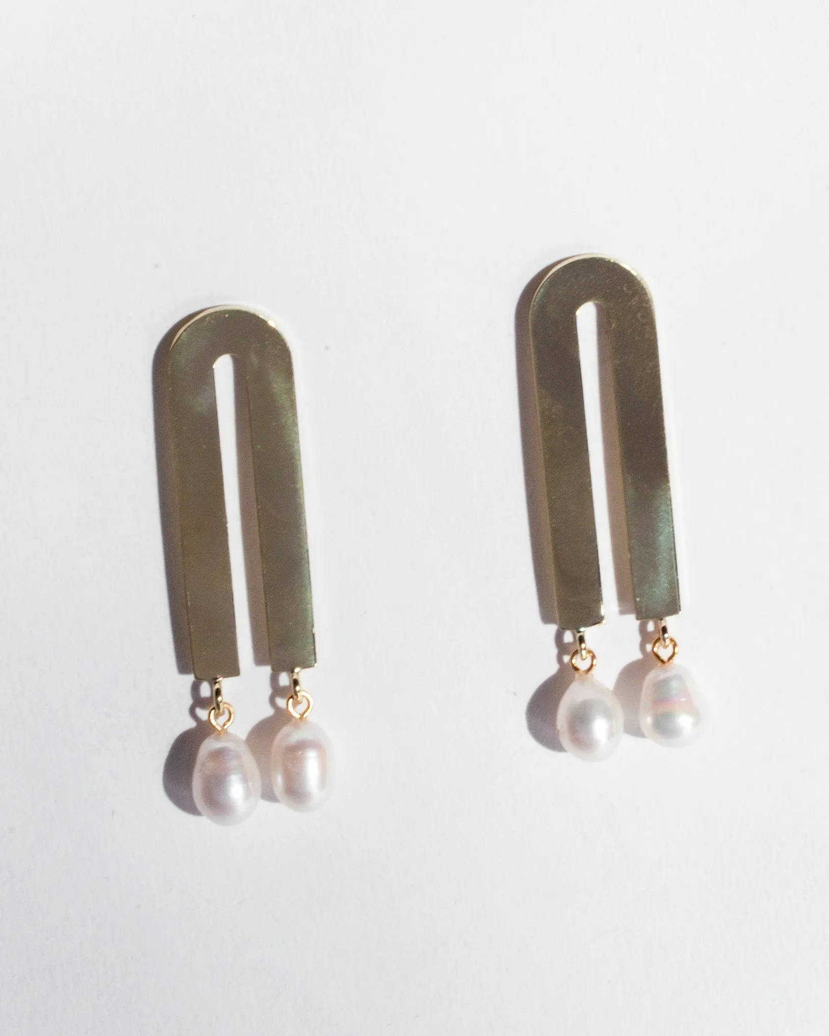 Twin Tassel Pearl Earrings