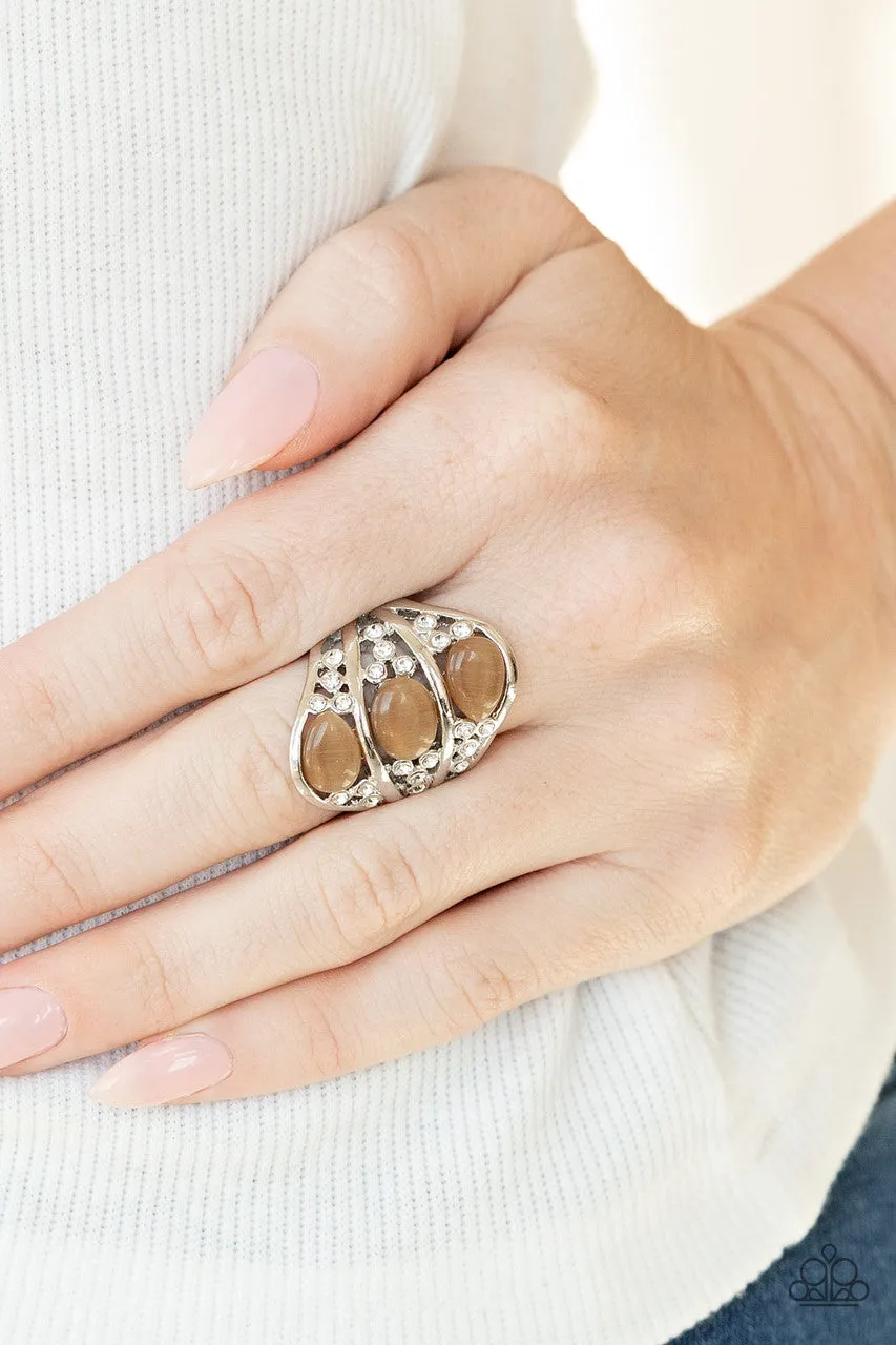 Underrated Shimmer Brown Paparazzi Ring