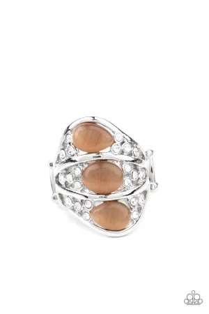 Underrated Shimmer Brown Paparazzi Ring