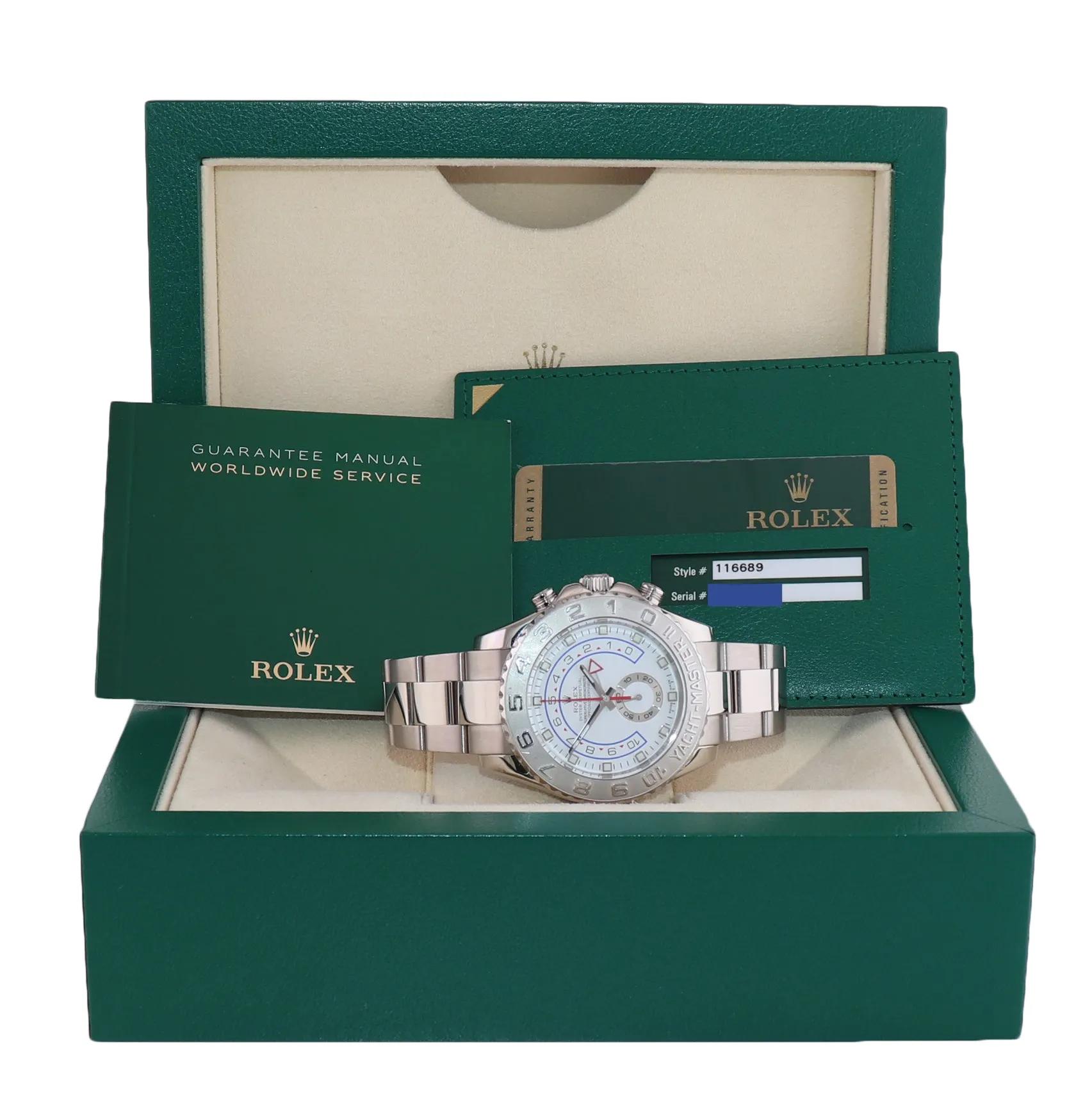 UNNAMED PAPERS Rolex Yacht-Master II 44mm White Gold 116689 YM 2 Watch Box