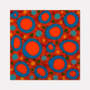 Untitled (Orange blue rings)
