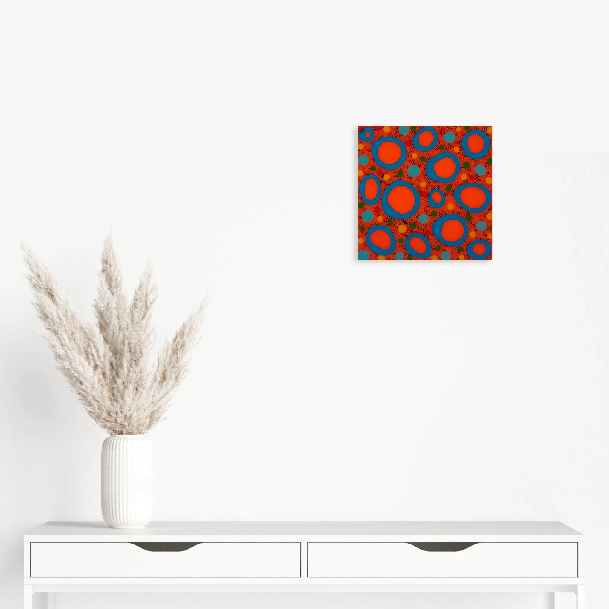 Untitled (Orange blue rings)