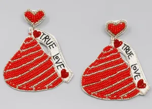 Various Valentines Day Beaded Earrings
