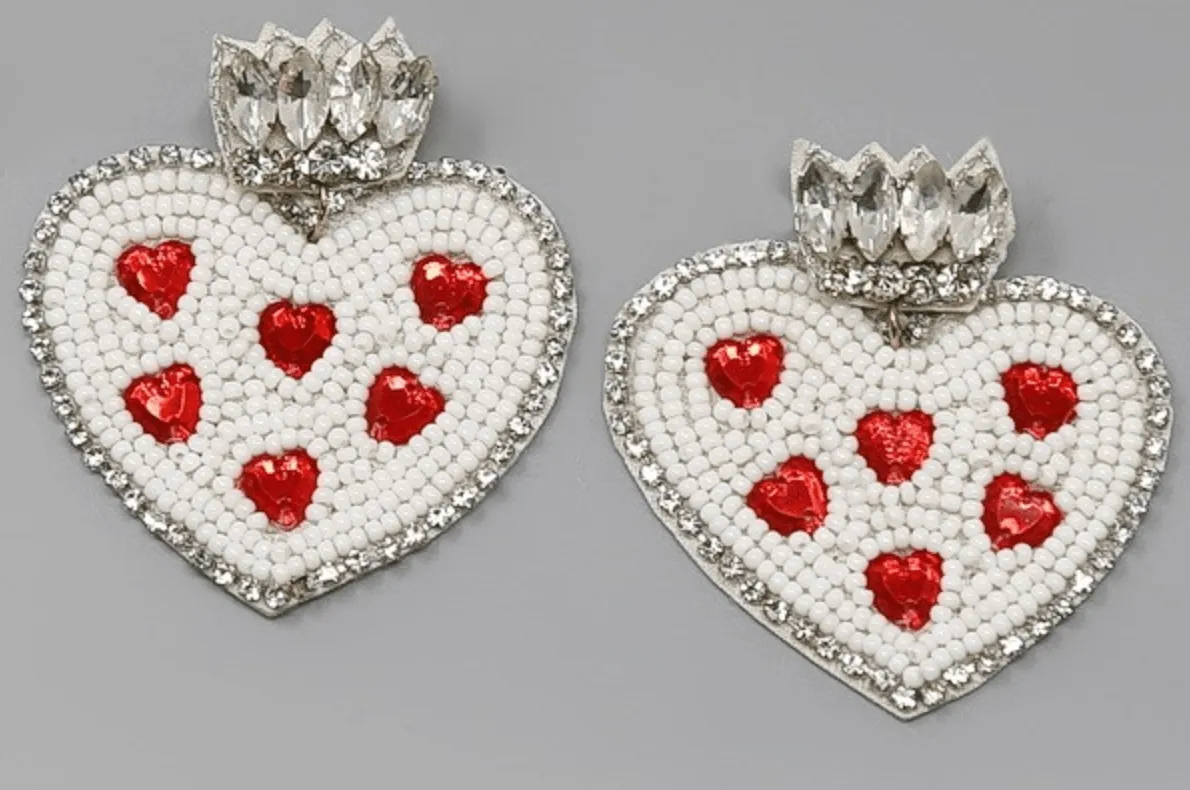 Various Valentines Day Beaded Earrings