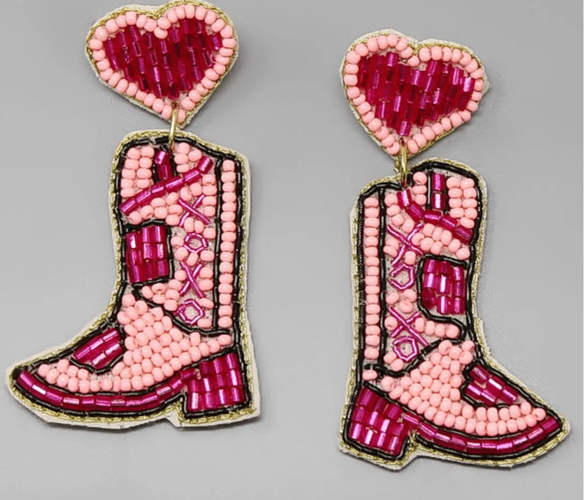 Various Valentines Day Beaded Earrings