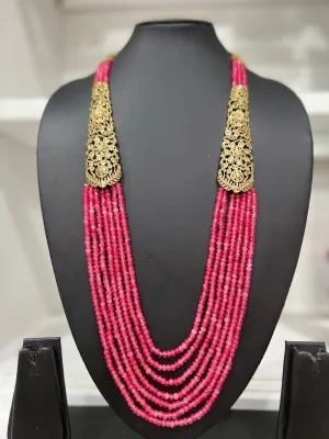 Victorian CZ Multilayer Beaded Necklace