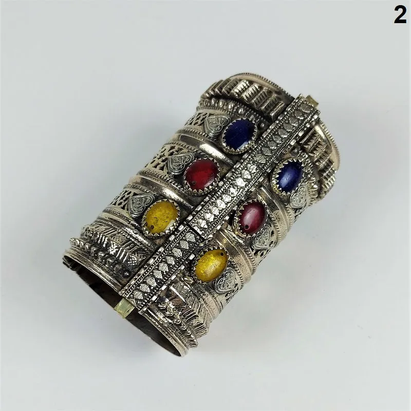 Vintage Afghan cuff bracelet