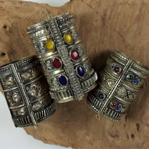 Vintage Afghan cuff bracelet