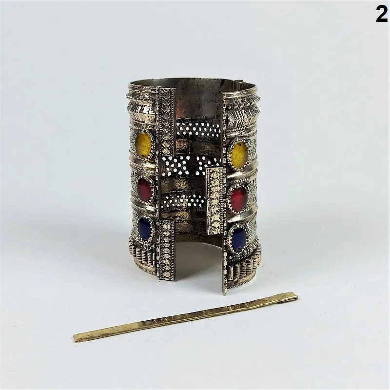 Vintage Afghan cuff bracelet