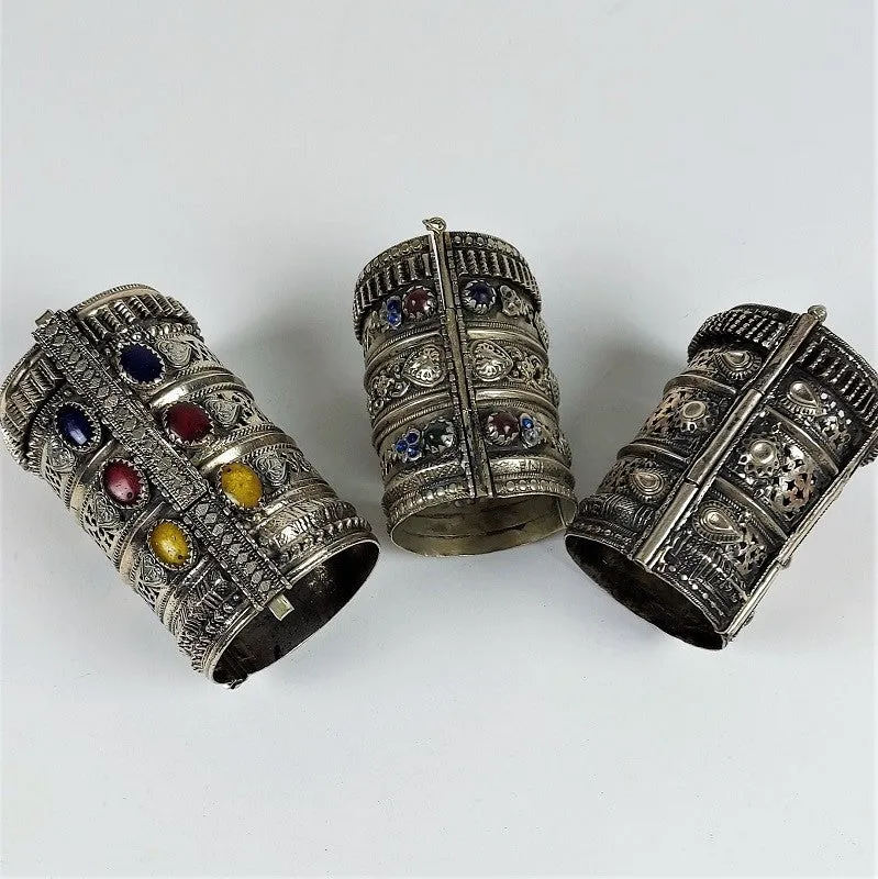 Vintage Afghan cuff bracelet