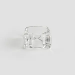 Vintage Clear Resin Ring