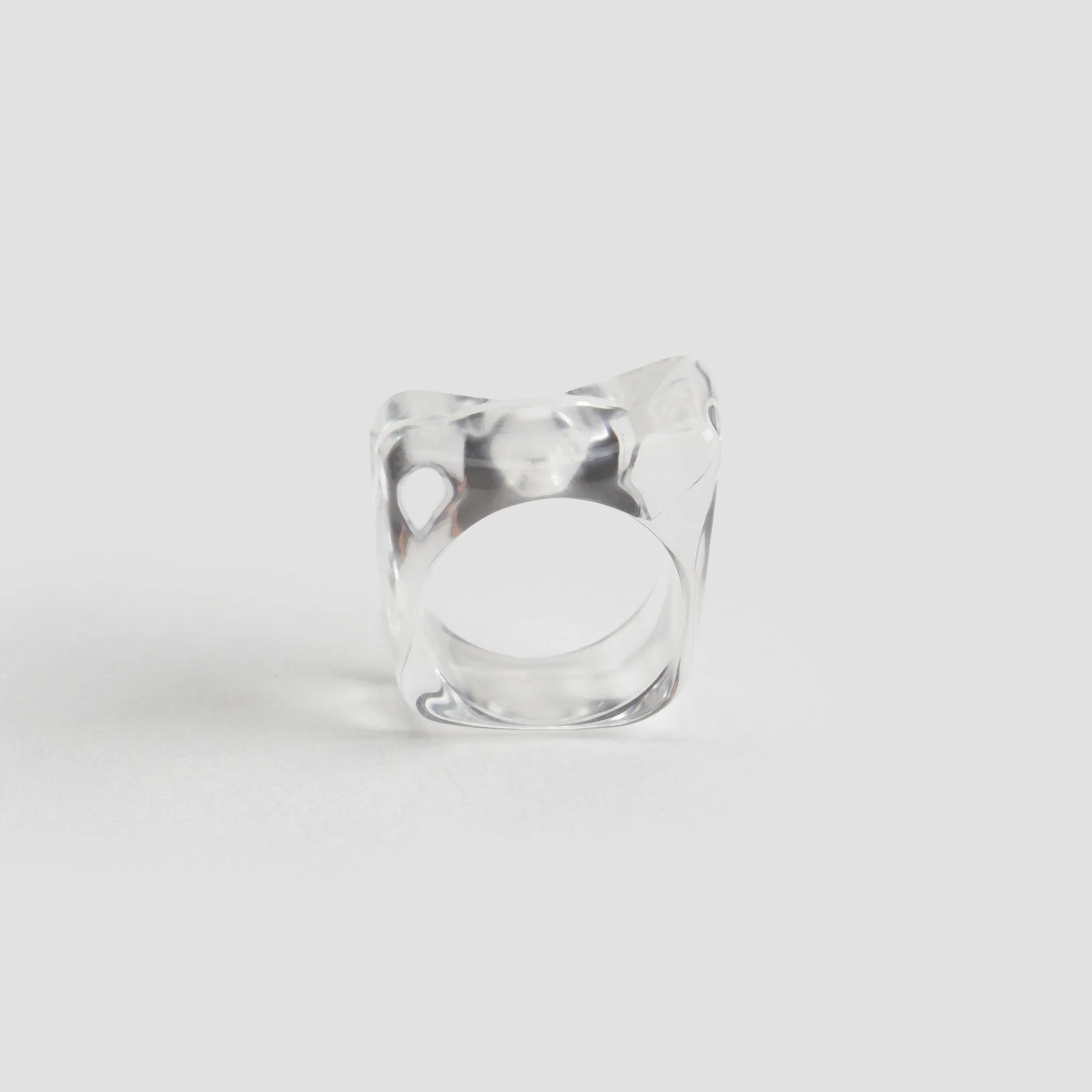 Vintage Clear Resin Ring