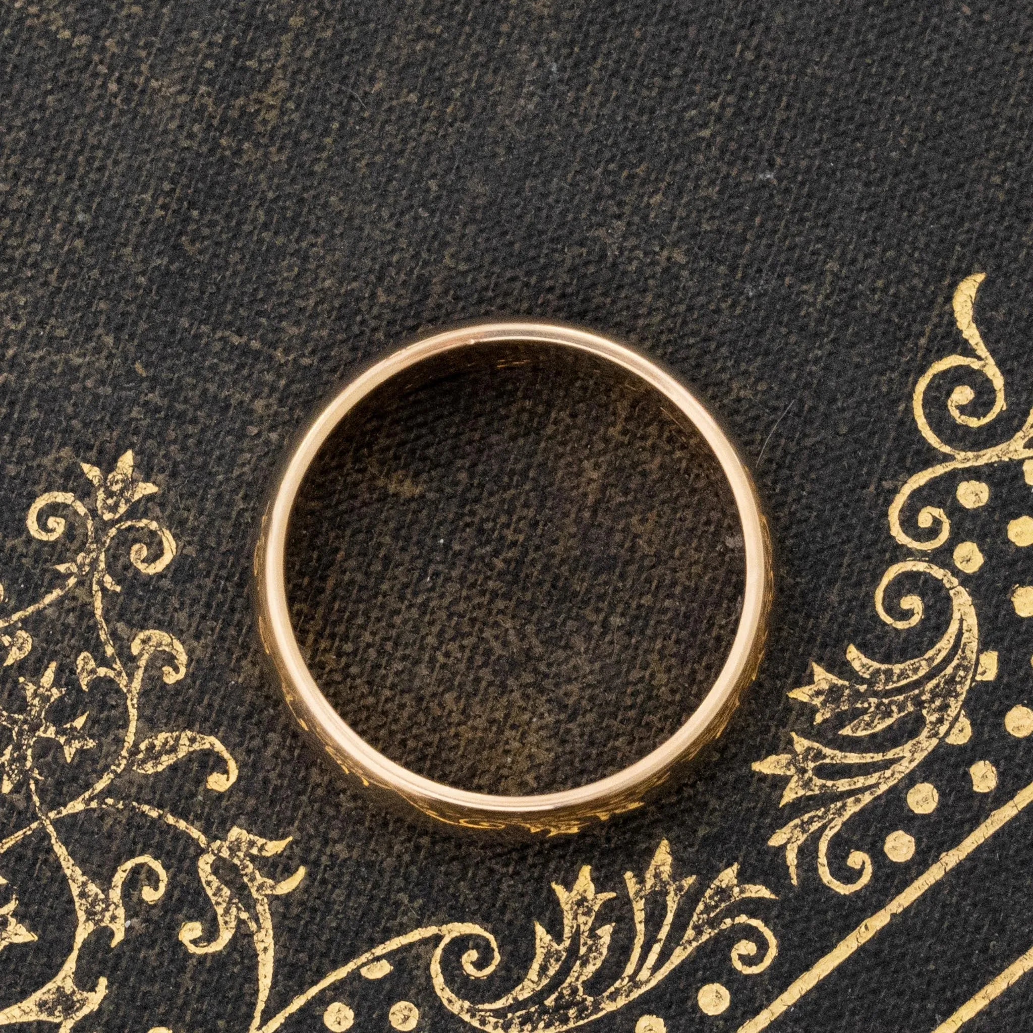 Vintage Wide Wedding Band, 6mm