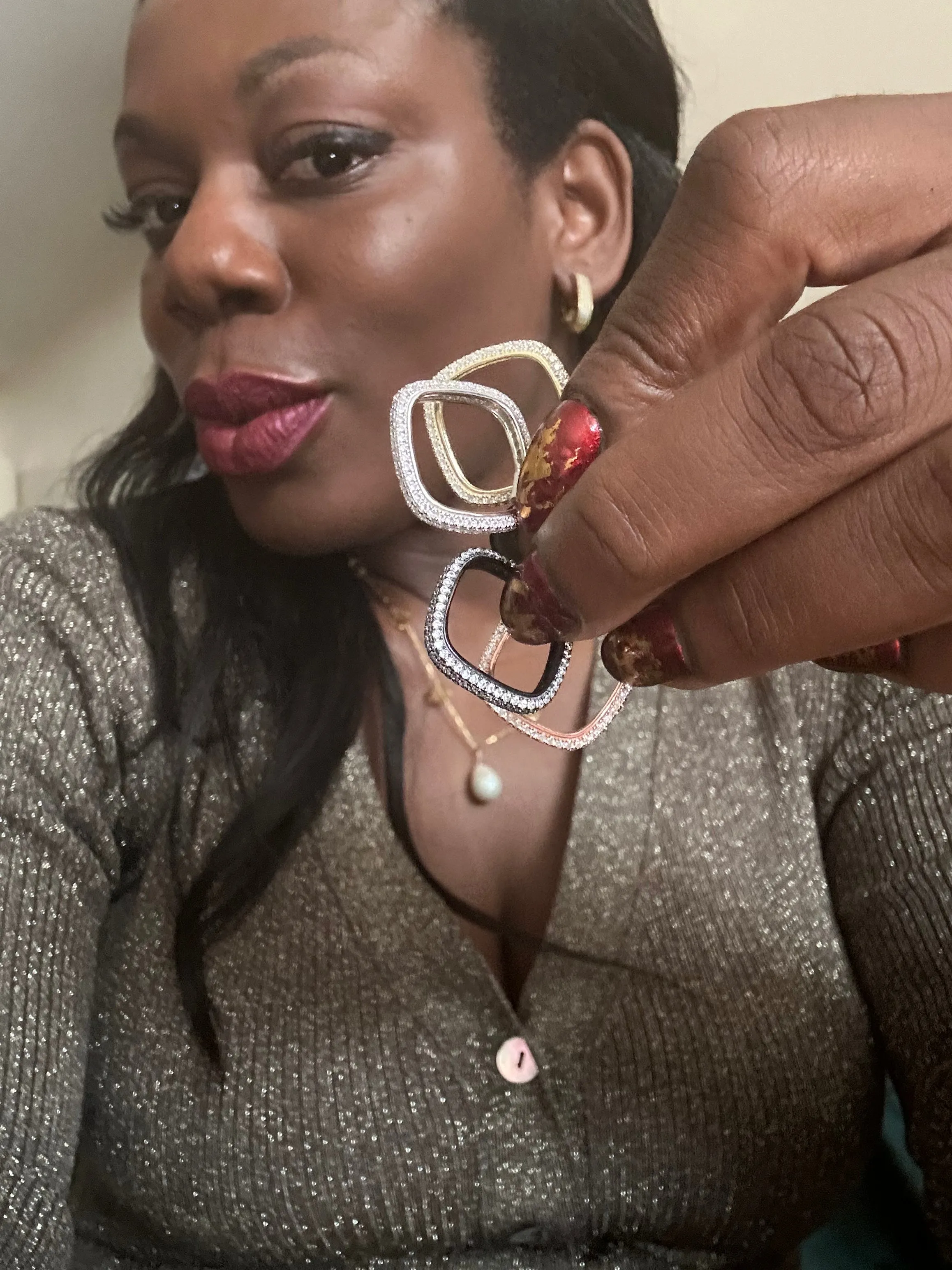 Whitney Stacker Rings (Black)