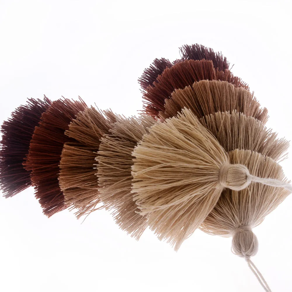 Wholesale Layered Tassel Pendant Five Tier Colorful Cotton Tassel for Earrings pendant handmade 2pcs 10192850