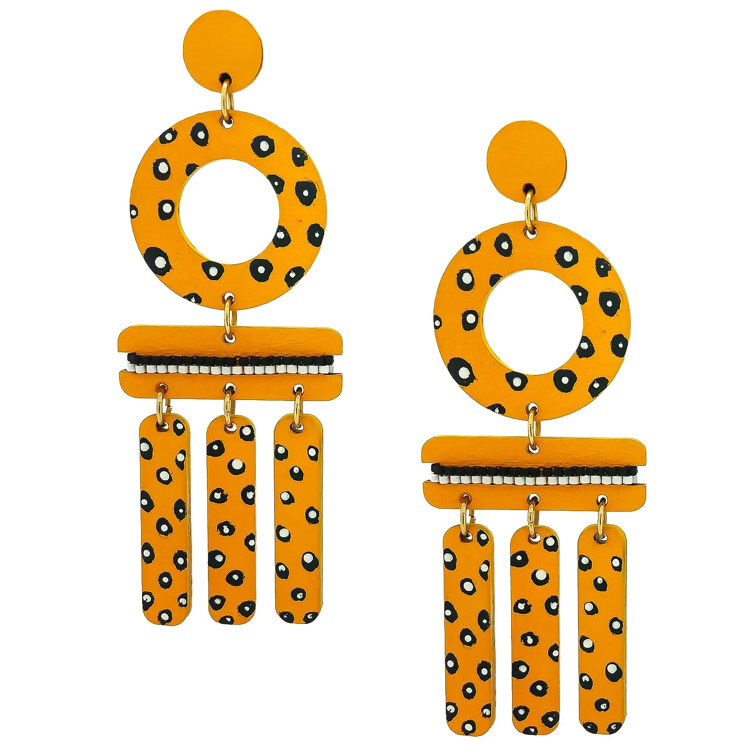 WIND CHIME EARRINGS | PINEAPPLE