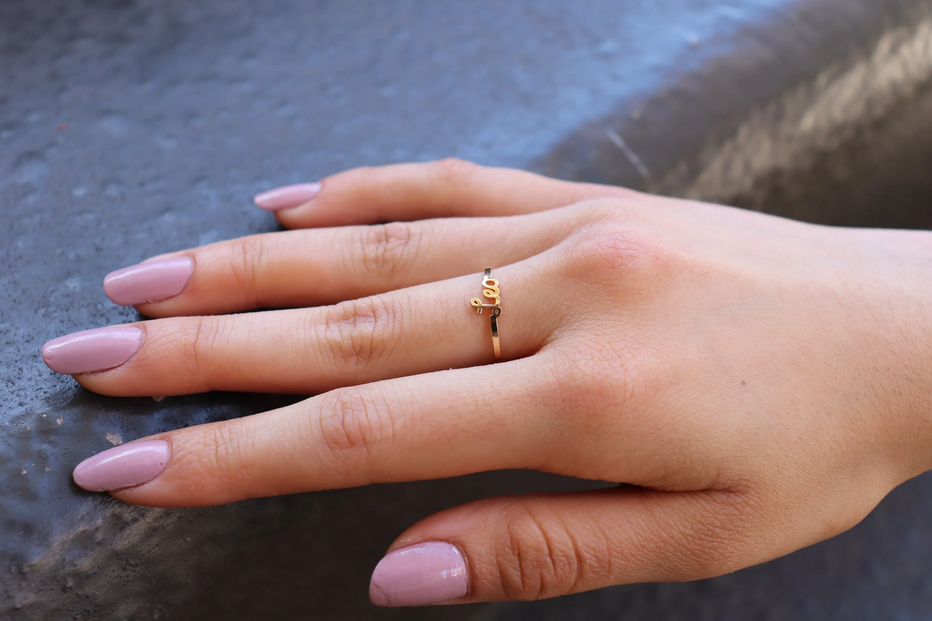 Zodiac Mini Rings-One size fits all- (Select your sign)